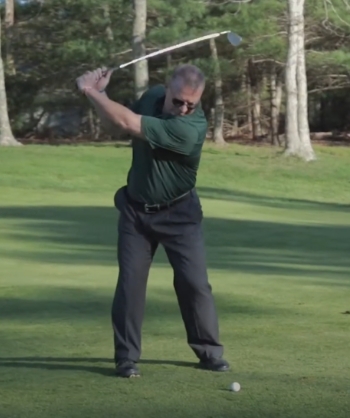 Steve on the golf course